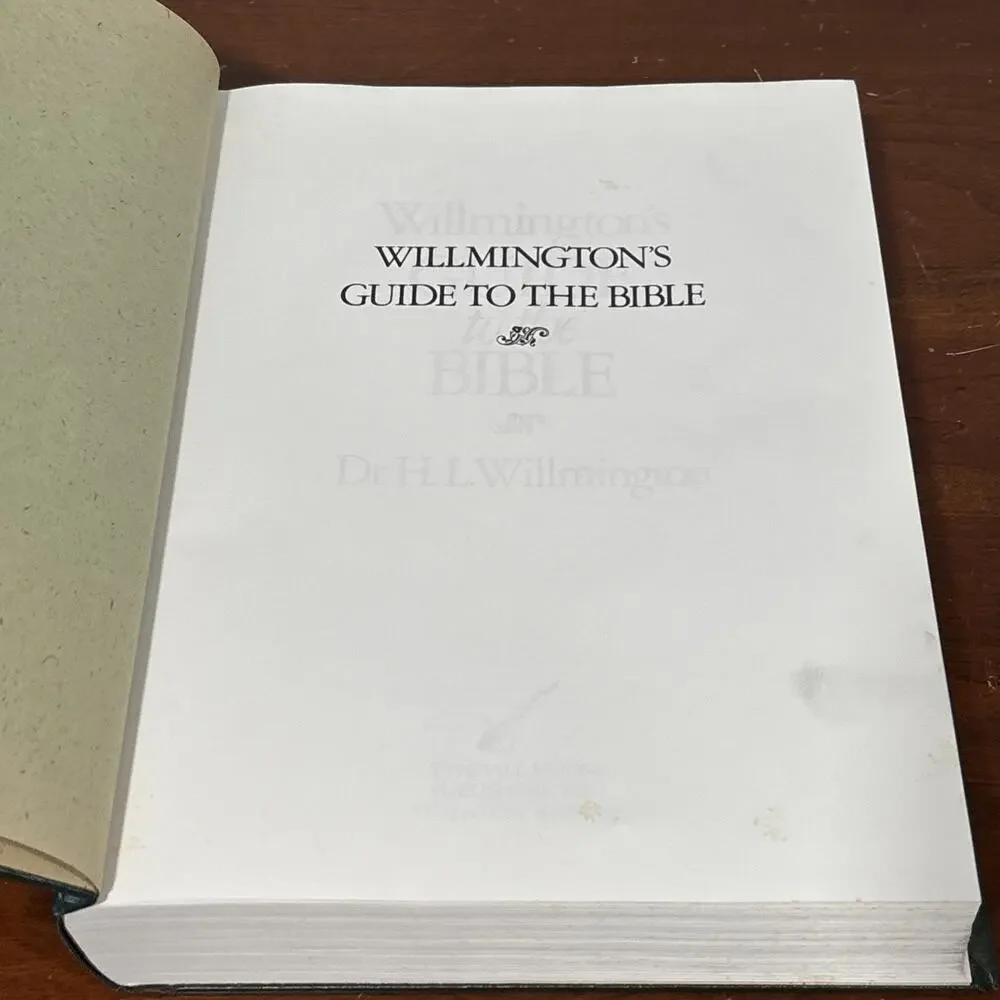 Wilmington's Guide to the Bible First Print 1981 Tyndale House Hardcover